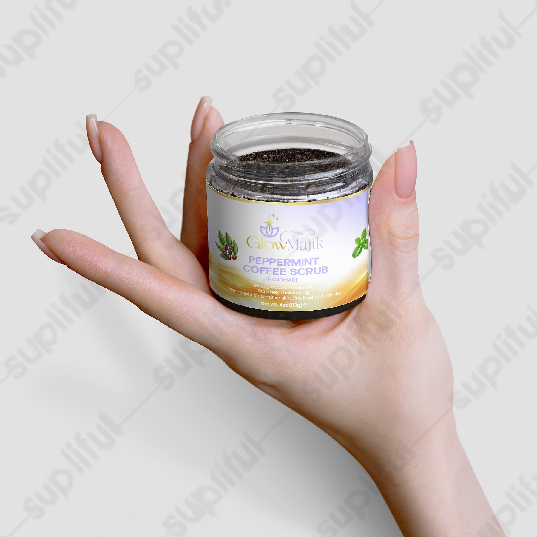 Peppermint Coffee Scrub